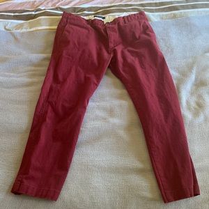 Kennedy maroon khaki’s size 34 with 32 inseam